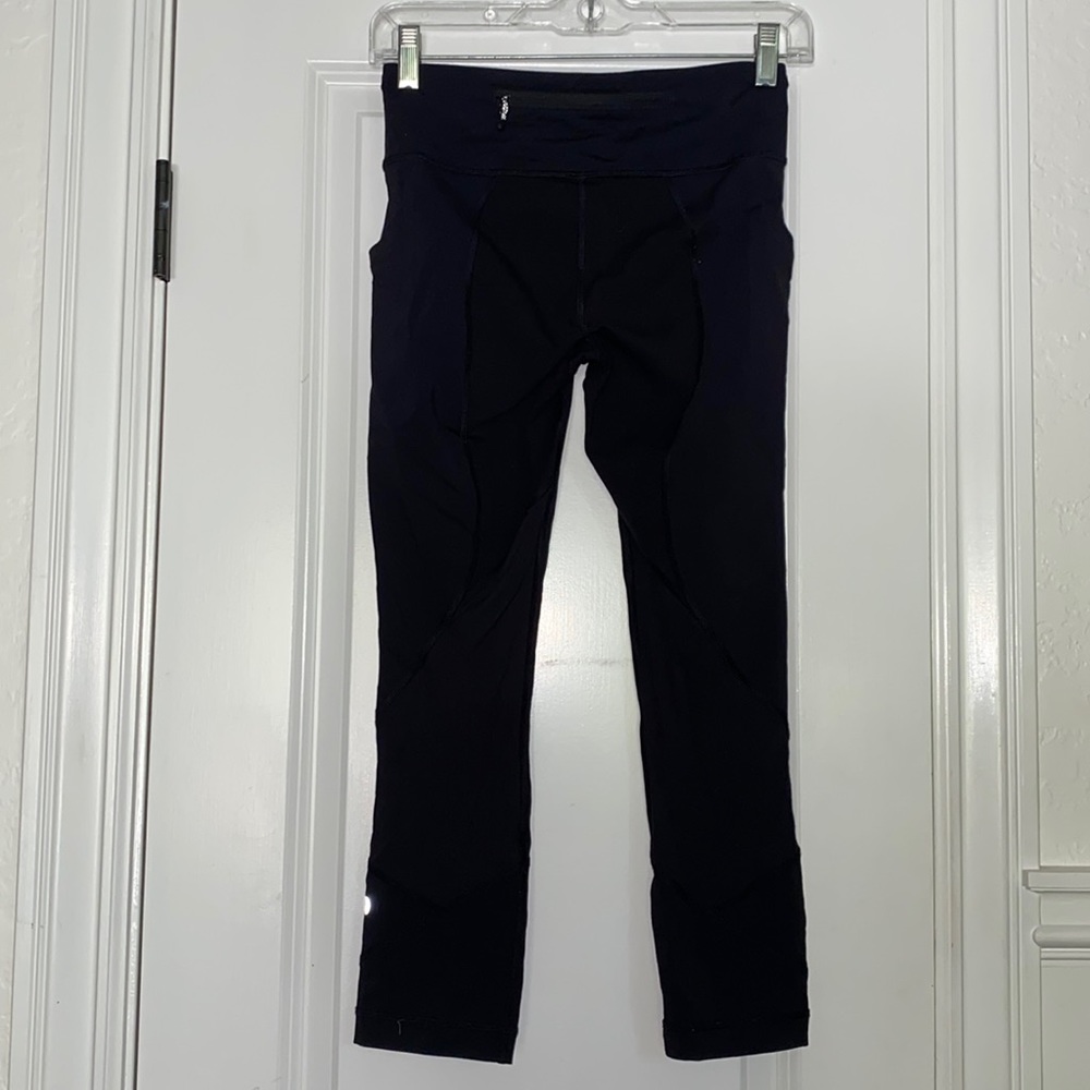 Lulu lemon cropped black leggings